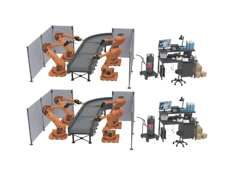  工业器材 工业设备 机械臂3d模型 