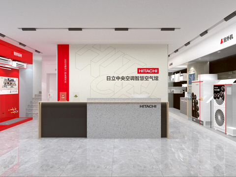  空调专卖店3d模型 