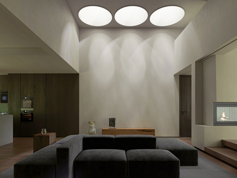  现代别墅客厅3d模型 