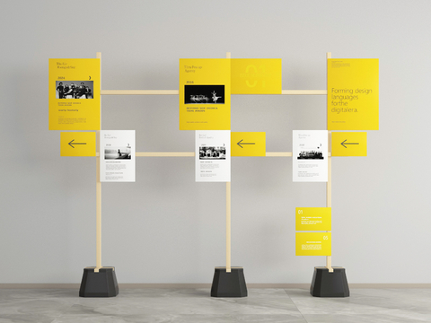  指示牌 导视牌3d模型 