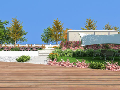  广场公园景观3d模型 