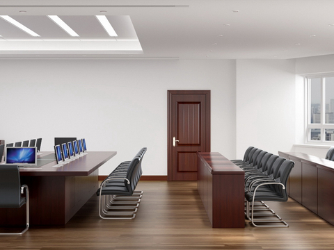  党政视频会议室3d模型 