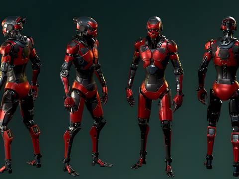  机器人 未来科幻机器3d模型 