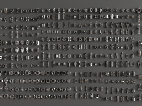  硬表面零件 机械零件 工业设备3d模型 