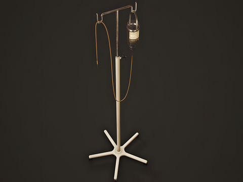  医用器械 点滴架 吊瓶架3d模型 