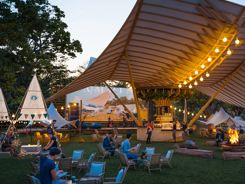  露营基地3d模型 