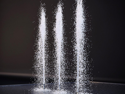  喷泉 水柱 水景 水幕3d模型 