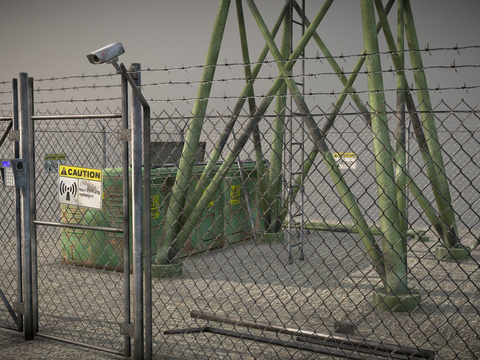  无线电通信塔3d模型 