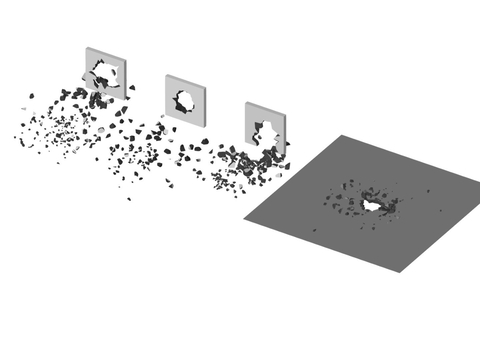  石头碎石3d模型 