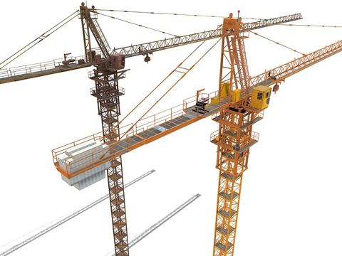  起重机 塔吊3d模型 