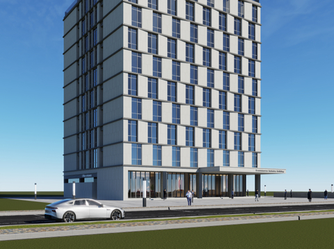  现代办公楼 高层建筑 公建 商业 写字楼 商业楼3d模型 