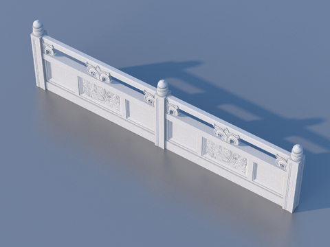  围栏 护栏 栏杆3d模型 