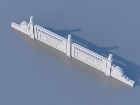  围栏 护栏 栏杆3d模型 