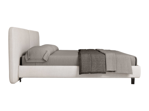  Minotti TATLIN COVER双人床3d模型 