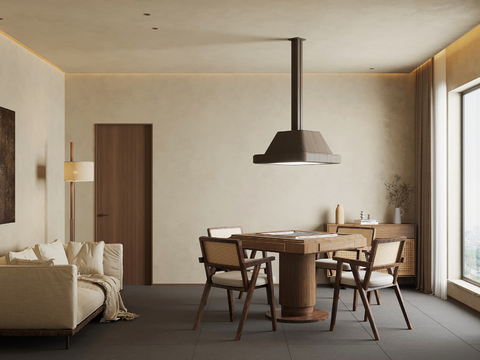  中古风棋牌室 麻将桌3d模型 