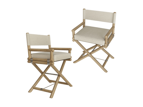  户外折叠椅3d模型下载 简约现代导演椅 泳池边休闲椅 