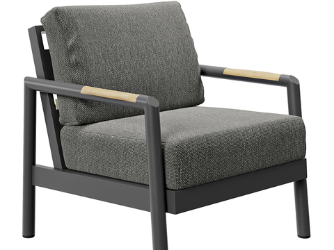  现代简约单人沙发 单人沙发 简约沙发 休闲沙发3d模型 