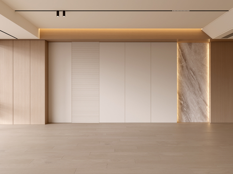  现代客厅 奶油客厅 沙发背景墙 客厅背景 奶油风背景墙3d模型 