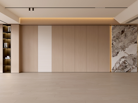  现代客厅 奶油客厅 沙发背景墙 客厅背景 奶油风背景墙3d模型 