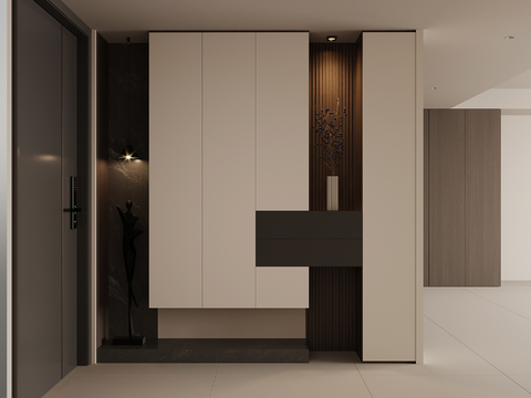 现代意式鞋柜 入户鞋柜3d模型