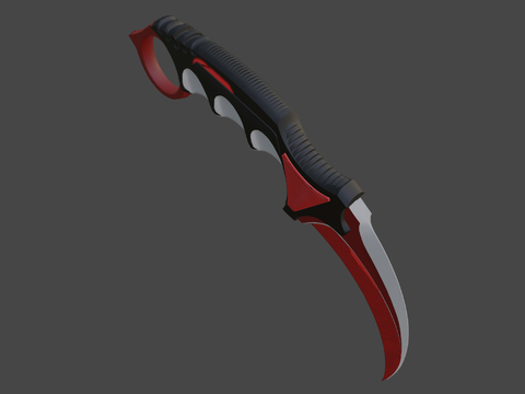  爪刀瞬间分裂3d模型 