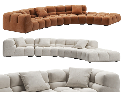  B&B Italia Tufty-Time 20 模块化沙发3d模型 