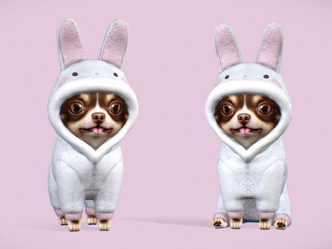  邦邦汪 狗玩具3d模型 