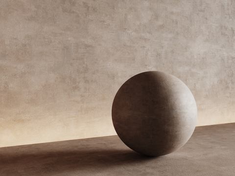  现代涂料 微水泥 艺术漆 肌理漆 水泥墙3d模型 