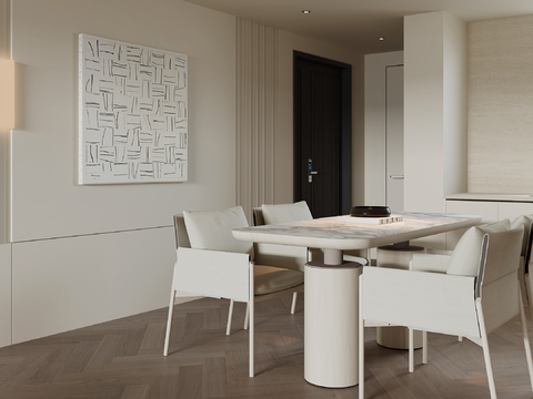  开放式厨房3d模型 