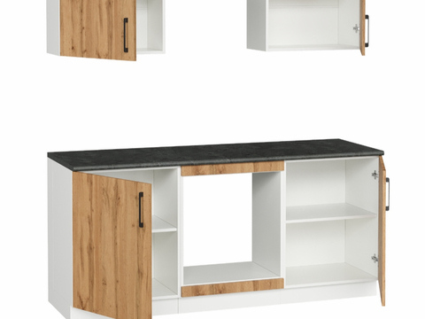  OM厨具套装Domaci Bologna 1800（选项2）木柜3d模型 