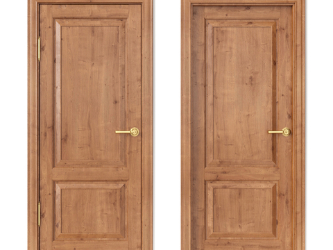  Uberture门 木门3d模型 