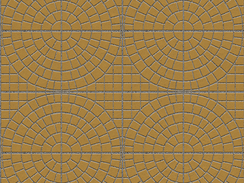  无缝鹅软石拼花地砖人行道路地面广场铺贴 