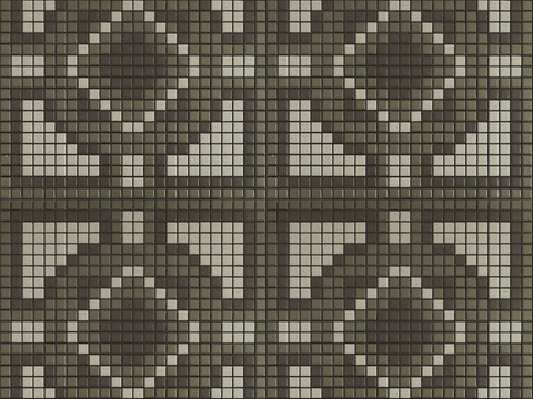  无缝拼花图案马赛克瓷砖石材方格子砖拼花地砖墙砖瓷砖 