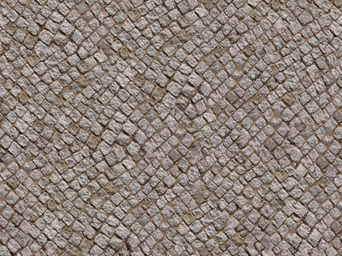  无缝灰色方形拼花地砖人行道路地面街道广场铺贴 