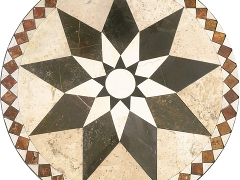  欧式石材拼花 大理石拼花 