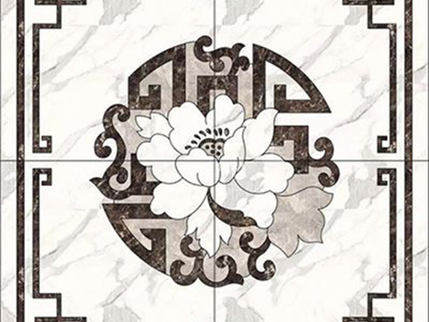  新中式石材拼花 大理石拼花 