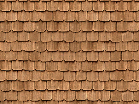  无缝黄色做旧别墅建筑屋顶防腐木瓦片 