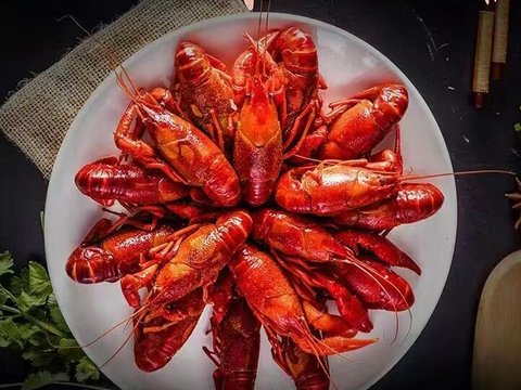  小龙虾餐厅海报贴图 