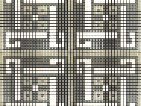  无缝拼花图案马赛克瓷砖石材方格子砖拼花地砖墙砖瓷砖 