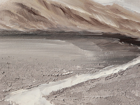  北欧抽象装饰画油画 