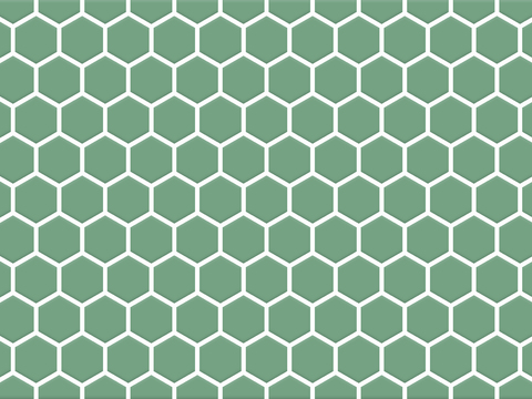  绿色复古港风马赛克 