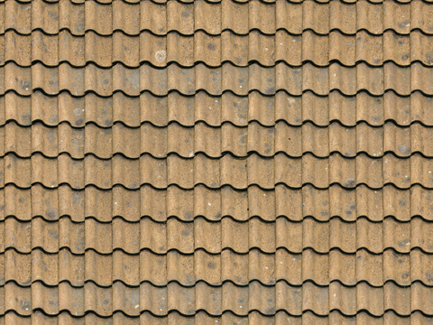 黄瓦 红色屋面瓦片 陶土瓦片 中式瓦片