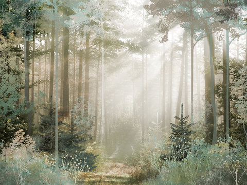  森林树林外景贴图 