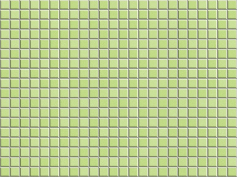  绿色复古港风马赛克 