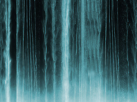 流水屏幕瀑布屏幕LED科技屏幕