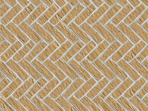  无缝人字纹拼花地砖人行道路地面广场铺贴 