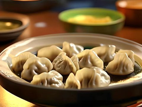  饺子水饺餐饮海报贴图 