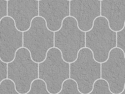  无缝水泥拼花地砖人行道路地面广场铺贴 