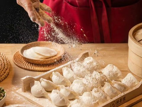  饺子水饺餐饮海报贴图 