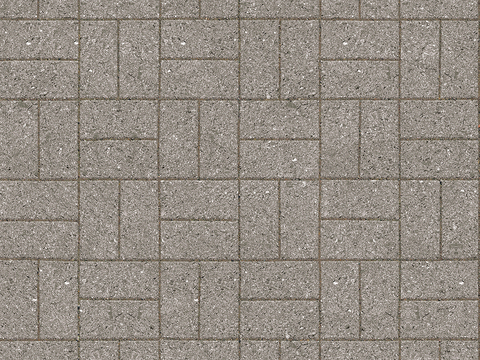  无缝拼花水泥地砖人行道路地面广场铺贴 